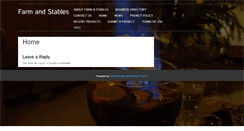 Desktop Screenshot of farmandstables.com